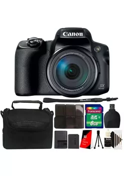 Deals ❤️ Canon Powershot Sx70 Hs Digital Camera + 64gb Memory Card + Card Holder + Card Reader + Camera Case + Lens Tissue + Mini Tripod + 3pc Cleaning Kit 🎁 -Outlet Canon Store Belk 399