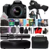 Wholesale ✔️ Canon Eos 250d Rebel Sl3 24.1mp Dslr Camera + 18-55mm & 500mm Lens Accessory Kit 👍 -Outlet Canon Store Belk 412
