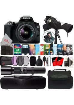 Wholesale ✔️ Canon Eos 250d Rebel Sl3 24.1mp Dslr Camera + 18-55mm & 500mm Lens Accessory Kit 👍