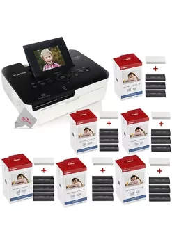 Buy 🛒 Canon Selphy Cp1000 Compact Colored Photo Printer + 6 Packs Color Ink 4x6 Paper Set 3115b001 ⌛ -Outlet Canon Store Belk 484