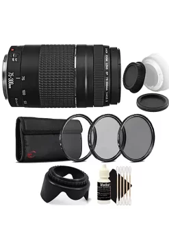 Best Sale 🧨 Canon Ef 75-300mm F/4-5.6 Iii Lens With Accessory Kit For Digital Slr Cameras ⭐