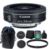 Coupon ⌛ Canon Ef-s 24mm F/2.8 Stm Lens 8gb Accessory Kit For Digital Slr Camera ❤️