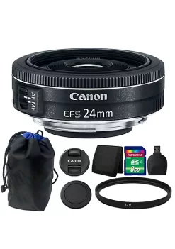 Coupon ⌛ Canon Ef-s 24mm F/2.8 Stm Lens 8gb Accessory Kit For Digital Slr Camera ❤️