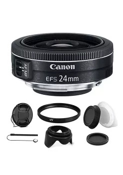 Best Sale 🔥 Canon Ef-s 24mm F/2.8 Stm Lens With Accessory Kit For Eos Rebel T5 , T5i , T6 , T6i And T7i 😀 -Outlet Canon Store Belk 511