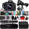 Top 10 😀 Canon Eos 4000d 18mp Dslr Camera + 18-55mm + 500mm Lens + 2x Converter + T-mount + Filter Kit + 8gb Memory Card + Card Holder + Reader + Lens Pen + Dust Blower + Editing Software Bundle + Camera & Lens Case + 100 Lens Tissue + Raincover + 3pc Cleaning Kit 🔥