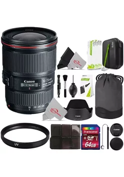 Brand new ✔️ Canon Ef 16-35mm F/4l Is Usm Full-frame Lens For Ef Cameras + Uv And Cleaning Accessory Kit 🔔