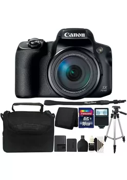 Deals 🎁 Canon Powershot Sx70 Hs Digital Camera + 16gb Memory Card + Wallet + Card Reader + Slave Flash + Camera Case + Tall Tripod + 3pc Cleaning Kit ✨