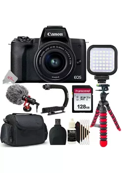 Buy 🤩 Canon Eos M50 Mark Ii Mirrorless Digital Camera With 15-45mm + 128gb Accessory Kit 🥰