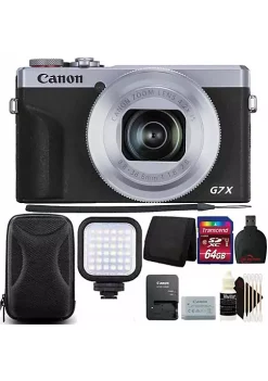 Cheapest ⌛ Canon Powershot G7 X Mark Iii Full Hd 120p Video Digital Camera - Silver + 64gb Top Accessory Kit 🎁