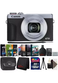 Buy 🌟 Canon Powershot G7 X Mark Iii Full Hd 120p Video Digital Camera - Silver + Ulitimate Accessory Kit 😀 -Outlet Canon Store Belk 804