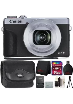 Brand new 👍 Canon Powershot G7 X Mark Iii Full Hd 120p Video Digital Camera - Silver Ultimate Accessory Bundle 🤩