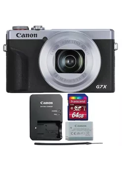 Brand new 💯 Canon Powershot G7 X Mark Iii Full Hd 120p Video Digital Camera - Silver With 64gb Memory Card 💯 -Outlet Canon Store Belk 835
