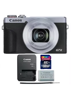 Coupon ⭐ Canon Powershot G7 X Mark Iii Full Hd 120p Video Digital Camera - Silver With 32gb Memory Card ❤️