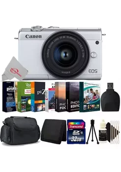 Best reviews of ⭐ Canon Eos M200 24.1mp Aps-c Mirrorless Digital Camera White With 15-45mm + 32gb Accessory Kit ✨ -Outlet Canon Store Belk 971
