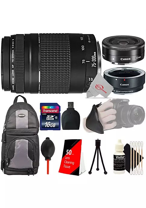 Deals ✨ Canon Ef 75-300mm Iii Lens With Ef-m 22mm Stm Lens + Ef-eos M Adapter Accessory Bundle ❤️ 8 Deals ✨ Canon Ef 75-300mm Iii Lens With Ef-m 22mm Stm Lens + Ef-eos M Adapter Accessory Bundle ❤️ - Image 6