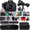 Budget 👏 Canon Eos T100 18mp Dslr Camera + 18-55mm & 500mm Lens Accessory Kit 🛒 -Outlet Canon Store Belk 994